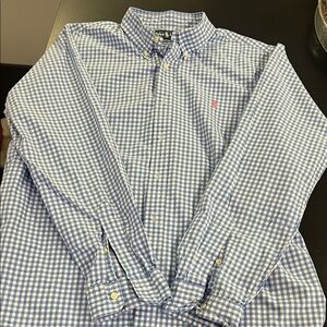 Polo by Ralph Lauren Blue and White Checkered Shirt